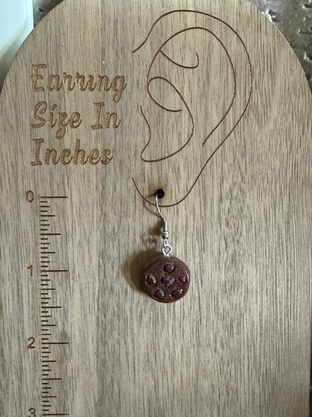 ✨5 for $30 Earring Bar✨ Handmade Brown Chocolate Chip Cookie Resin Earrings
